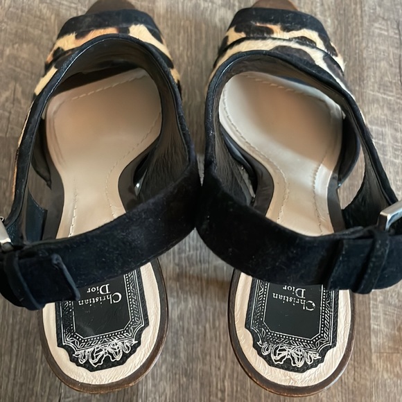 Christian Dior Leopard and Wood Heels - Picture 13 of 16